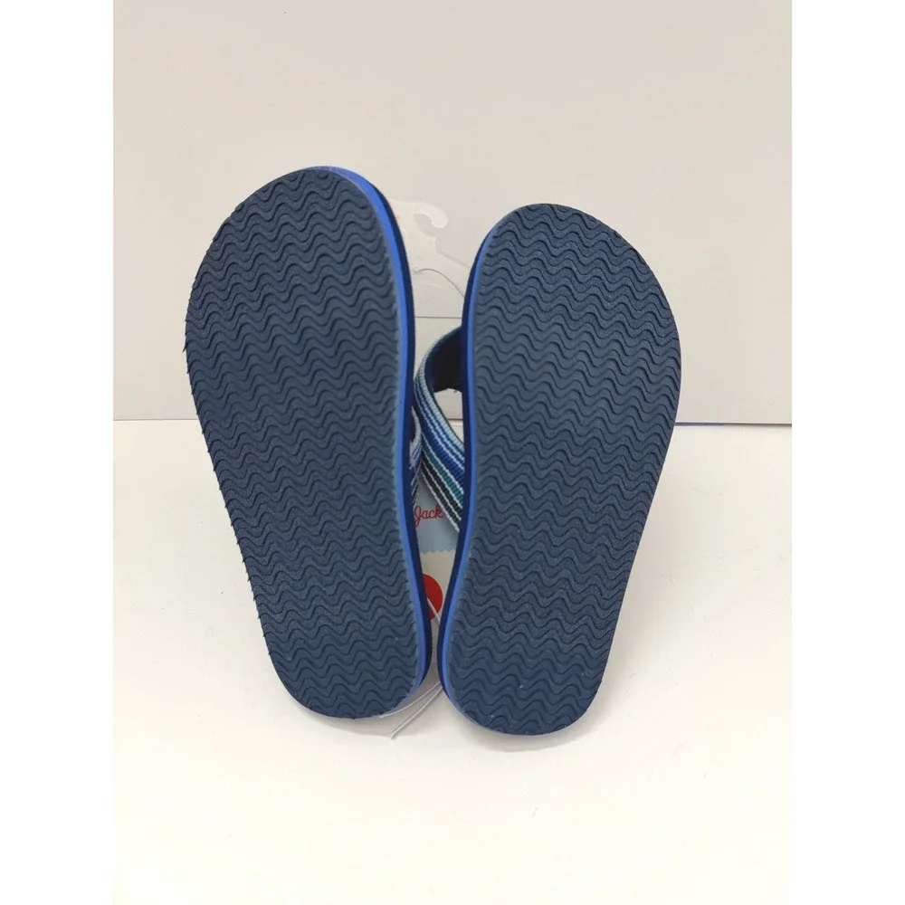 Cat & Jack Blue Striped Thong Flip Flop Sandals Youth Size S 13/1
